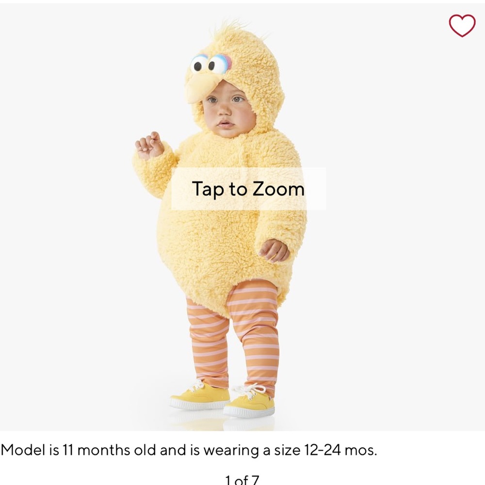 Pottery Barn Kids Yellow Plush Bird Costume